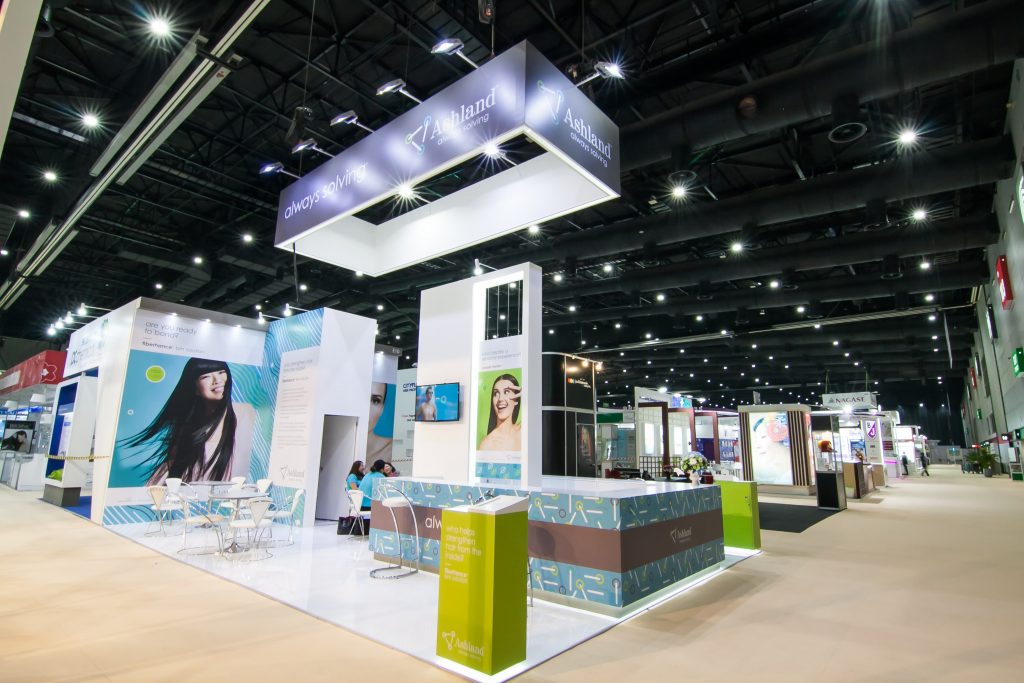 Ashland at In-cosmetics Asia - Stand design and build by Fret Free Productions