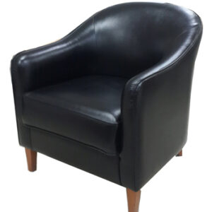 Black Single Seattee With Arm Sofa