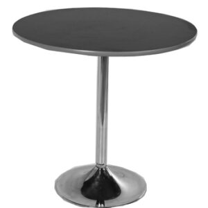 Round Black Top Table