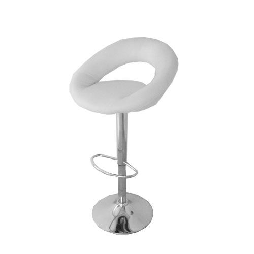 UCL 226 White Leather Bar Stool